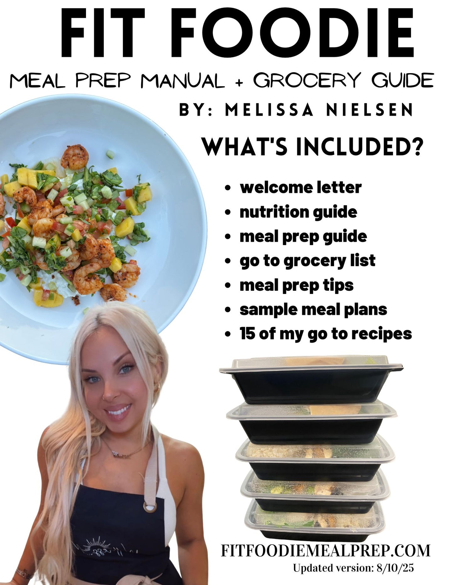 FIT FOODIE Meal Prep Manual + Grocery eGuide
