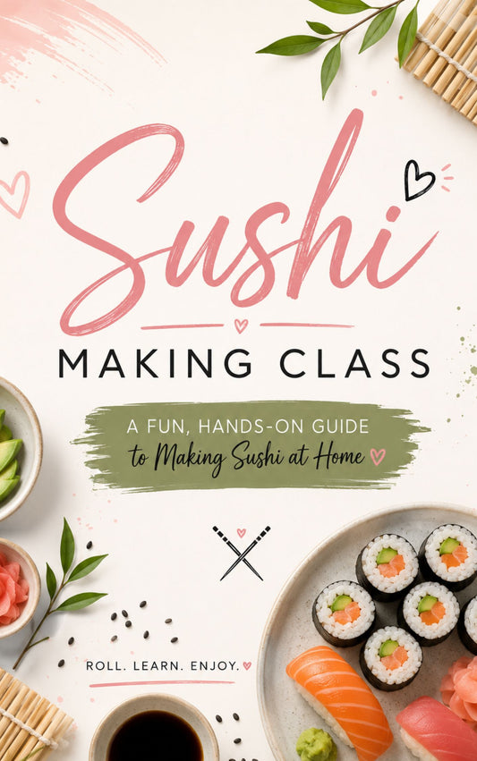 Sushi Making Class PDF to make sushi at home